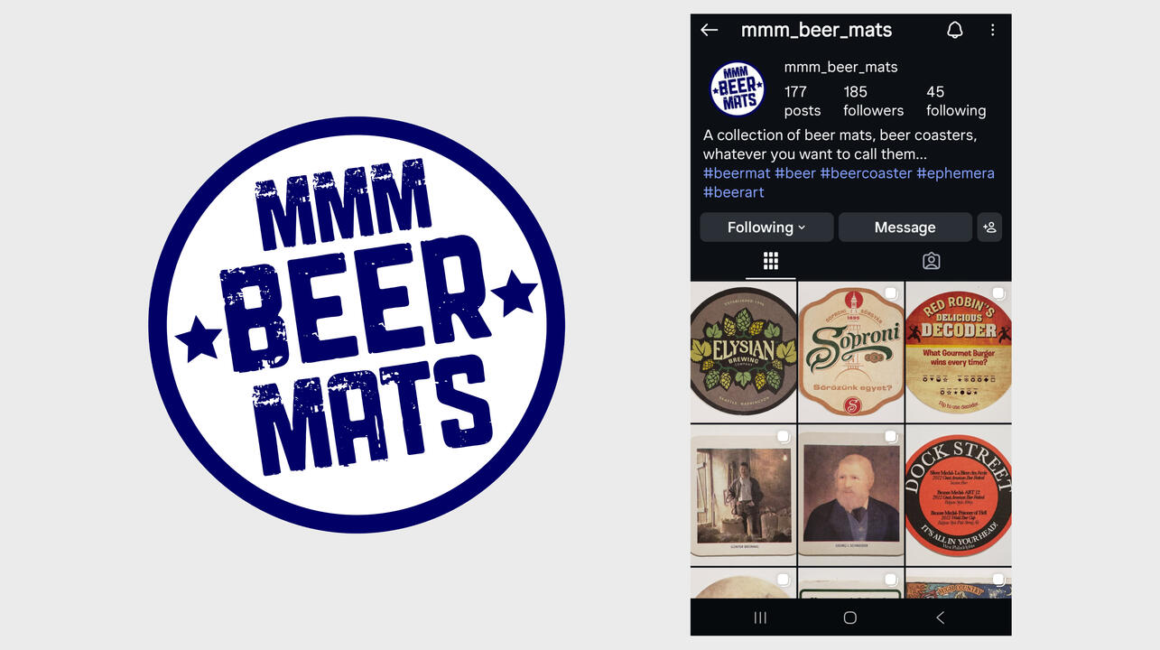 MMM Beer Mats: Social media branding